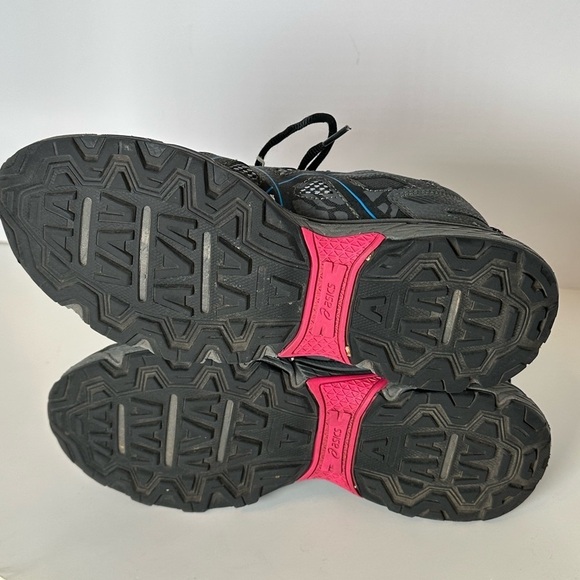 Asics Gel Venture Trail Running Grey and Blue Sneakers Sz 8 - Picture 8 of 9